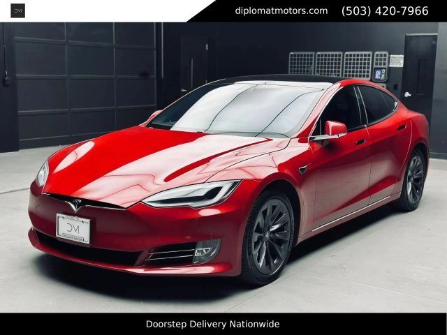 Red Multi-Coat 2019 Tesla Model S 100D AWD Sedan All-Wheel Drive 1-Speed Automatic