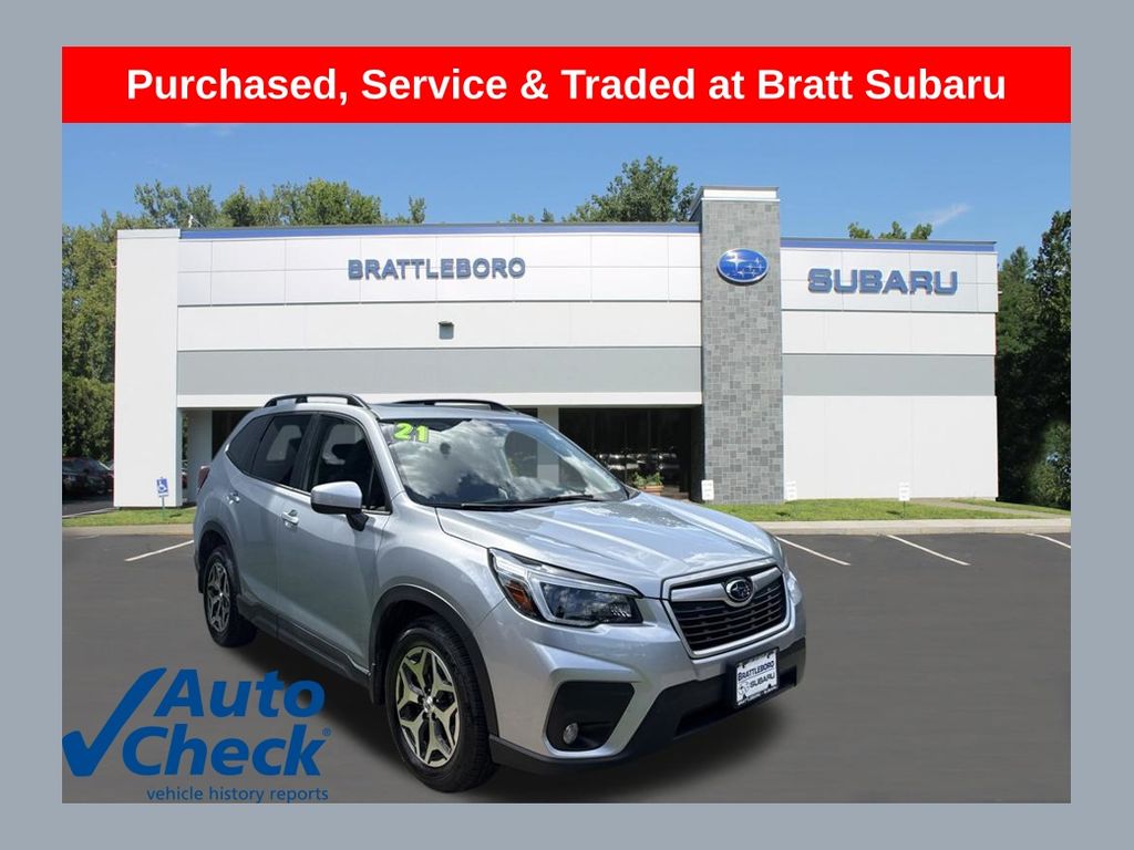 Ice Silver Metallic 2021 Subaru Forester SUV / Crossover All-Wheel Drive Continuously Variable Transmission