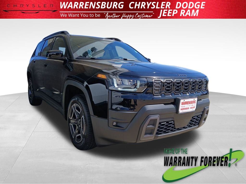Diamond Black Crystal Pearlcoat 2026 Jeep Cherokee SUV / Crossover Four-Wheel Drive Continuously Variable Transmission