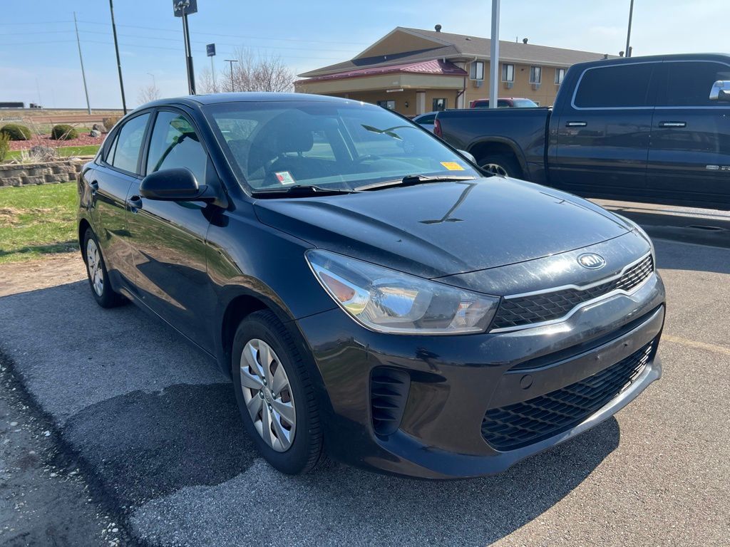 Aurora Black 2018 Kia Rio S Sedan Front-Wheel Drive 6-Speed Automatic