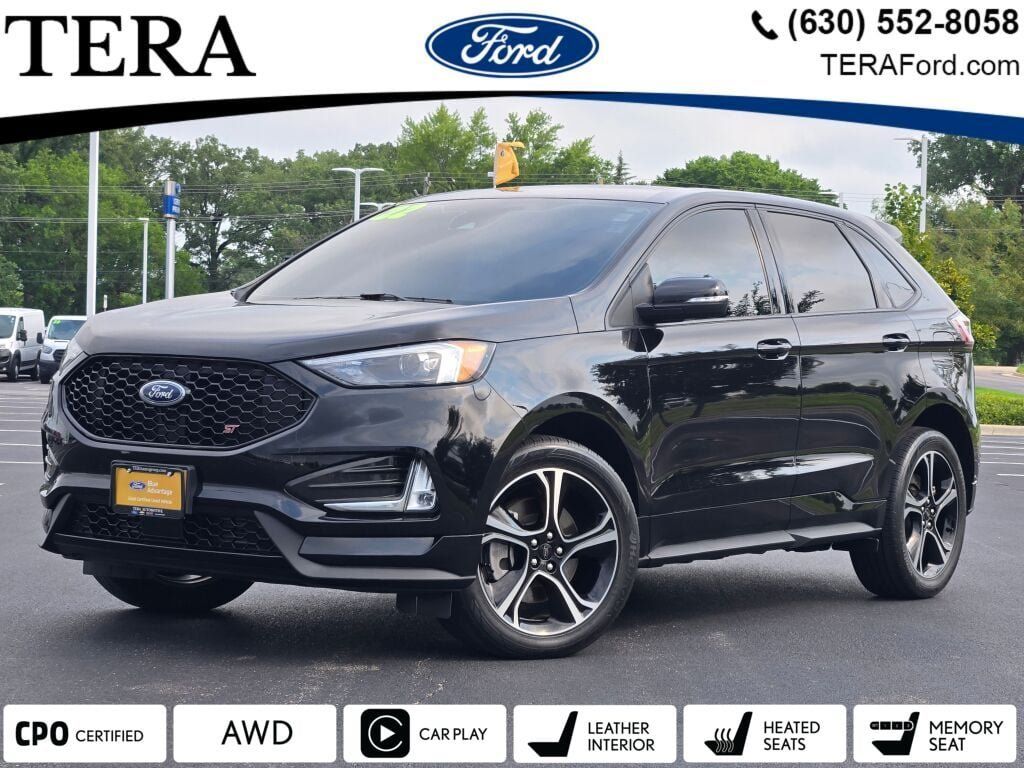 Agate Black Metallic 2022 Ford Edge SUV / Crossover All-Wheel Drive 7-Speed Automatic