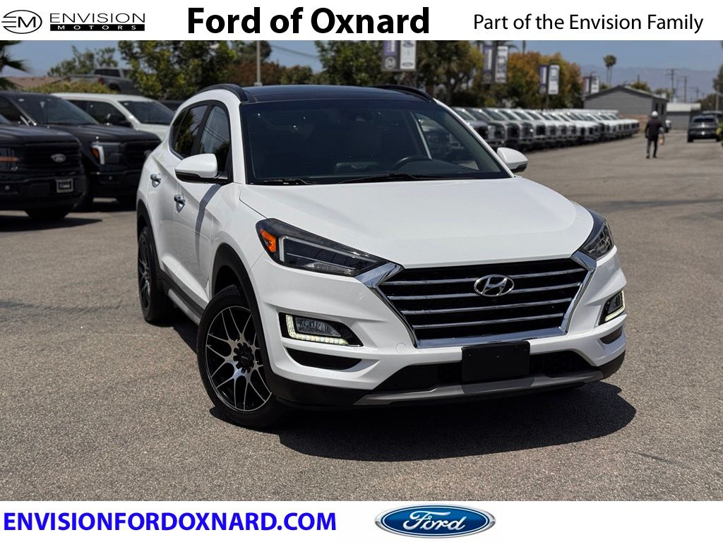 Cream White 2020 Hyundai Tucson SUV / Crossover All-Wheel Drive 6-Speed Automatic