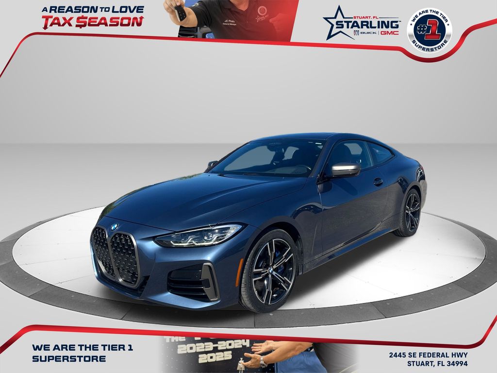 Arctic Race Blue Metallic 2021 BMW 4 Series M440i Coupe xDrive Coupe All-Wheel Drive 8-Speed Automatic