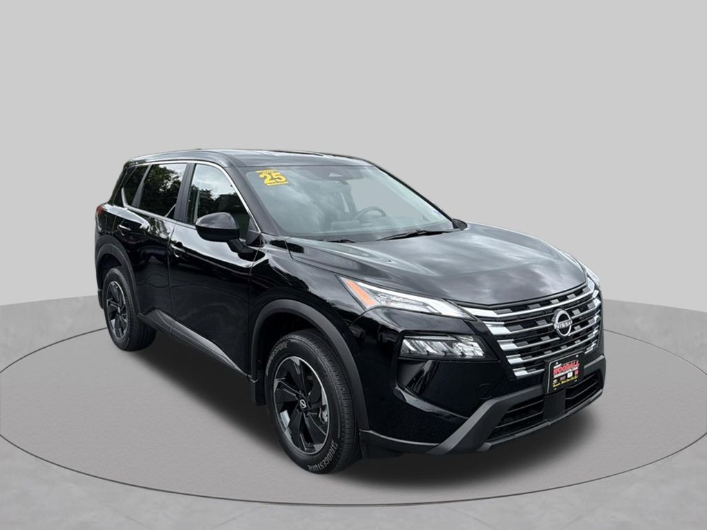 Super Black 2025 Nissan Rogue SUV / Crossover All-Wheel Drive Continuously Variable Transmission