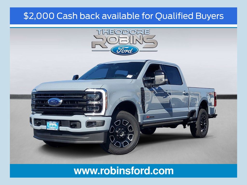 Glacier Gray Metallic Tri-Coat 2026 Ford F-250 Super Duty Pickup Truck Four-Wheel Drive Automatic