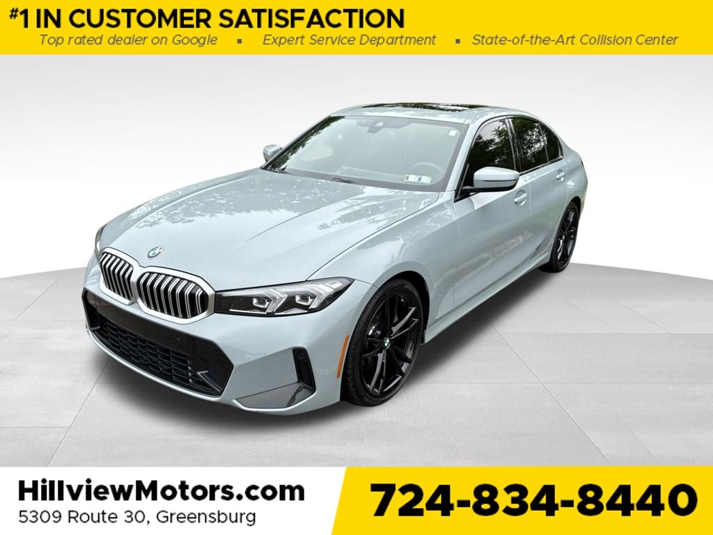 Brooklyn Gray Metallic 2024 BMW 3 Series Sedan All-Wheel Drive 8-Speed Automatic