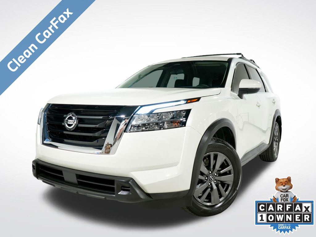 Pearl White Tricoat 2022 Nissan Pathfinder SUV / Crossover Front-Wheel Drive 9-Speed Automatic