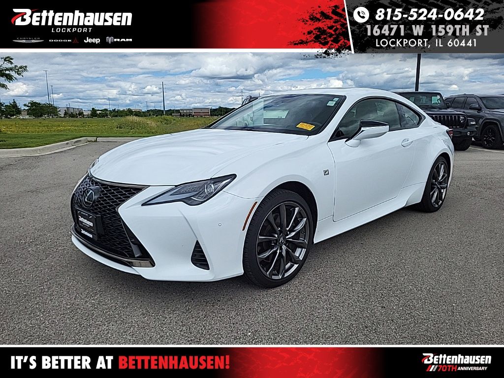 Ultra White 2022 Lexus RC Coupe All-Wheel Drive 6-Speed Automatic