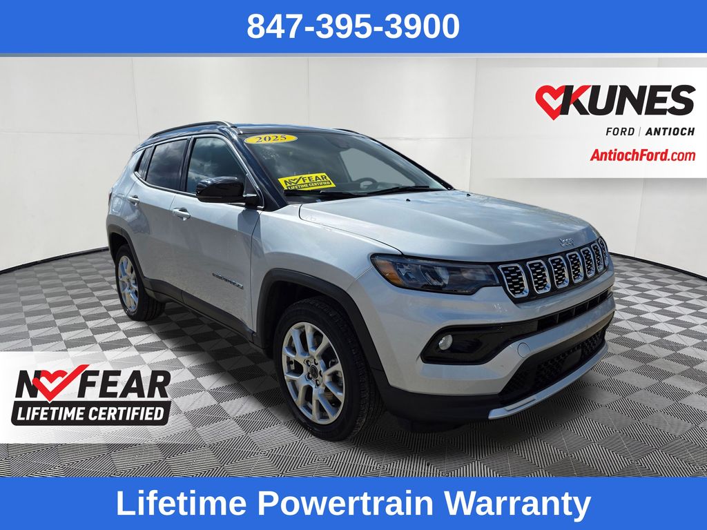 Silver Zynith Metallic Clearcoat 2025 Jeep Compass SUV / Crossover Four-Wheel Drive 8-Speed Automatic