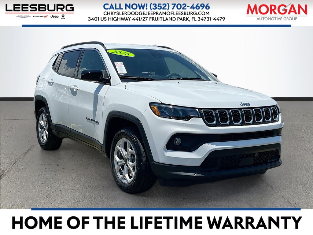 Bright White Clearcoat 2026 Jeep Compass SUV / Crossover Four-Wheel Drive 8-Speed Automatic
