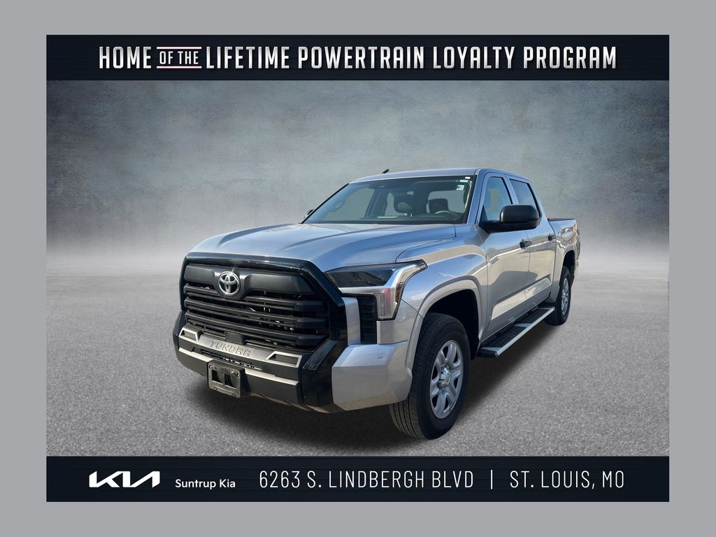 Lunar Rock 2024 Toyota Tundra SR CrewMax Cab 4WD Pickup Truck Four-Wheel Drive Automatic