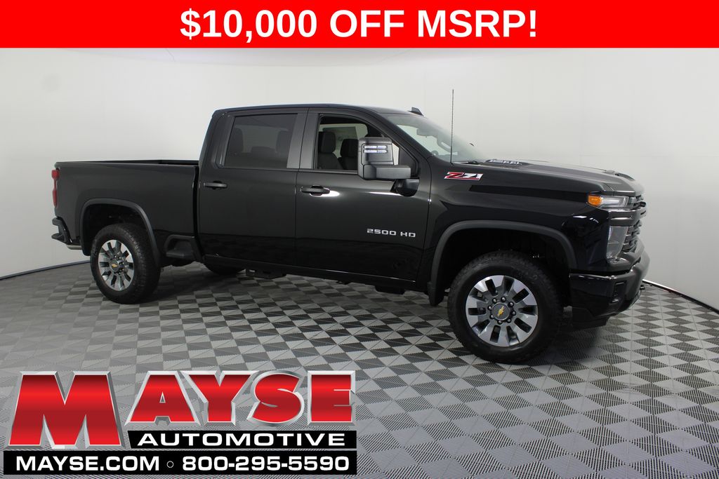 Black 2026 Chevrolet Silverado 2500HD Pickup Truck Four-Wheel Drive Automatic