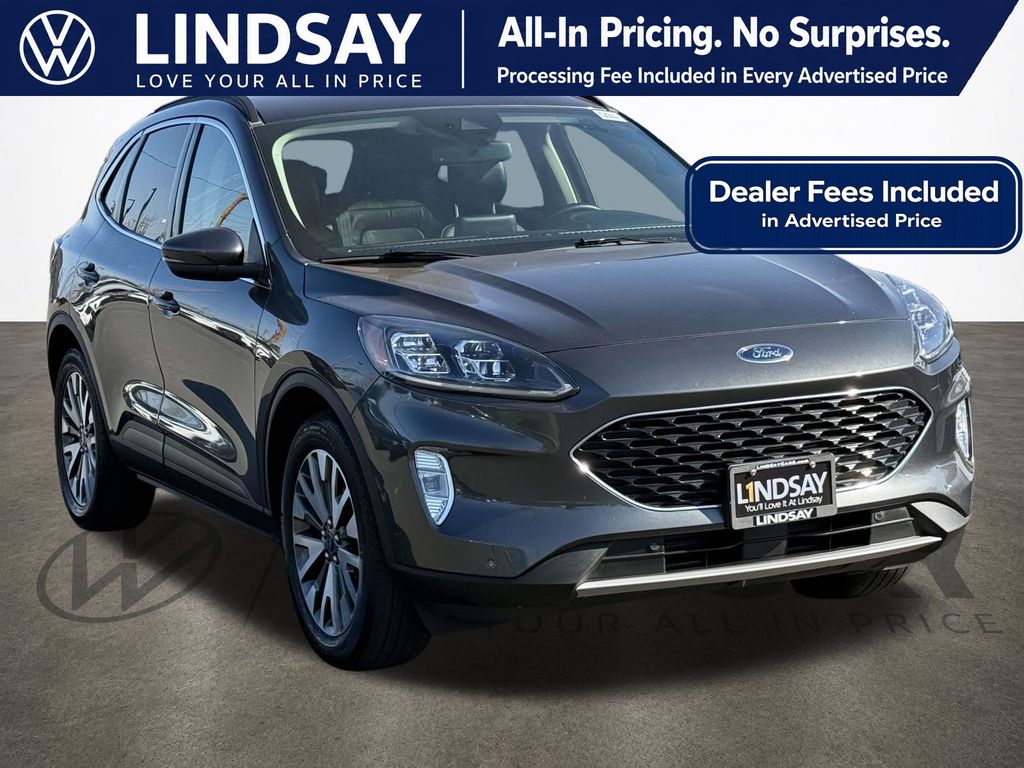 Gray (Magnetic Metallic) 2020 Ford Escape Hybrid Titanium AWD SUV / Crossover All-Wheel Drive Continuously Variable Transmission