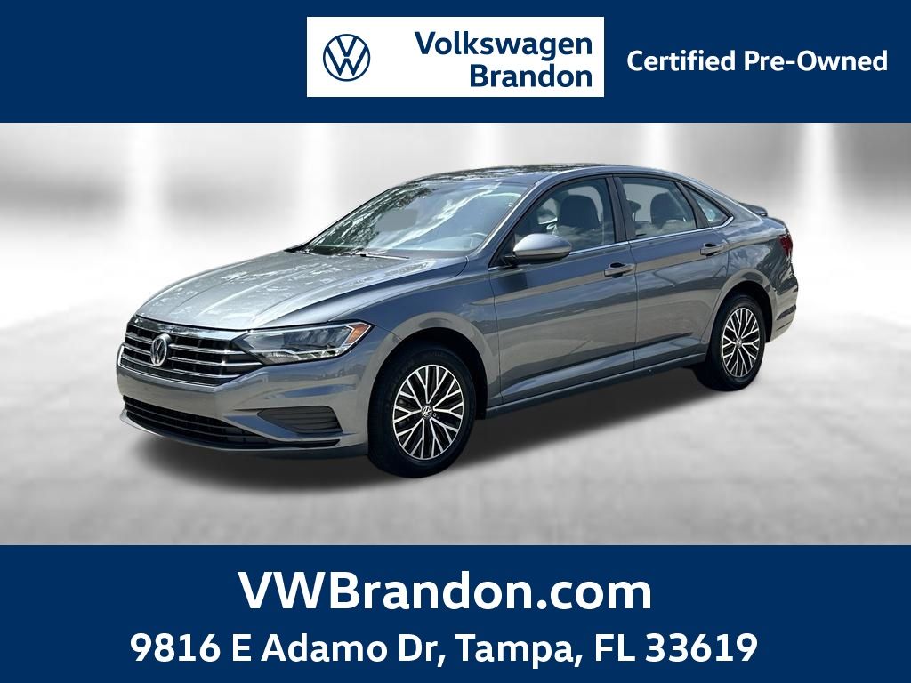 Platinum Gray Metallic 2021 Volkswagen Jetta Sedan Front-Wheel Drive 8-Speed Automatic