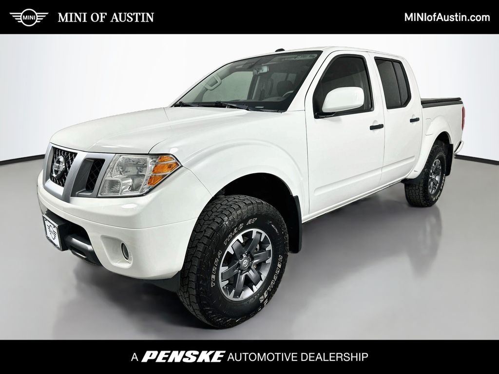 Glacier White 2019 Nissan Frontier Pickup Truck Four-Wheel Drive 5-Speed Automatic Overdrive