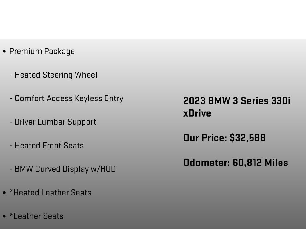2023 BMW 3 Series 330i xDrive Gray at Bob Ruth Ford
