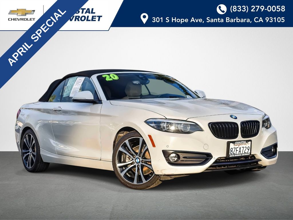 Alpine White 2020 BMW 2 Series 230i Convertible RWD Convertible Rear-Wheel Drive 8-Speed Automatic