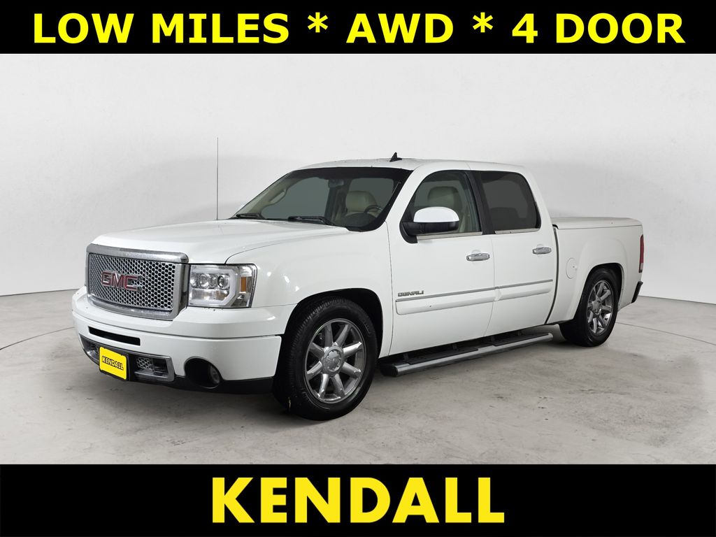 Summit White 2012 GMC Sierra 1500 Denali Crew Cab AWD Pickup Truck All-Wheel Drive 6-Speed Automatic Overdrive