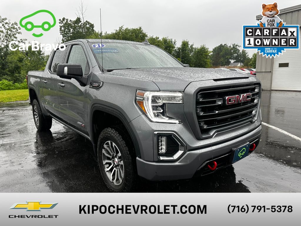 Gray (Satin Steel Metallic) 2021 GMC Sierra 1500 Pickup Truck Four-Wheel Drive Automatic