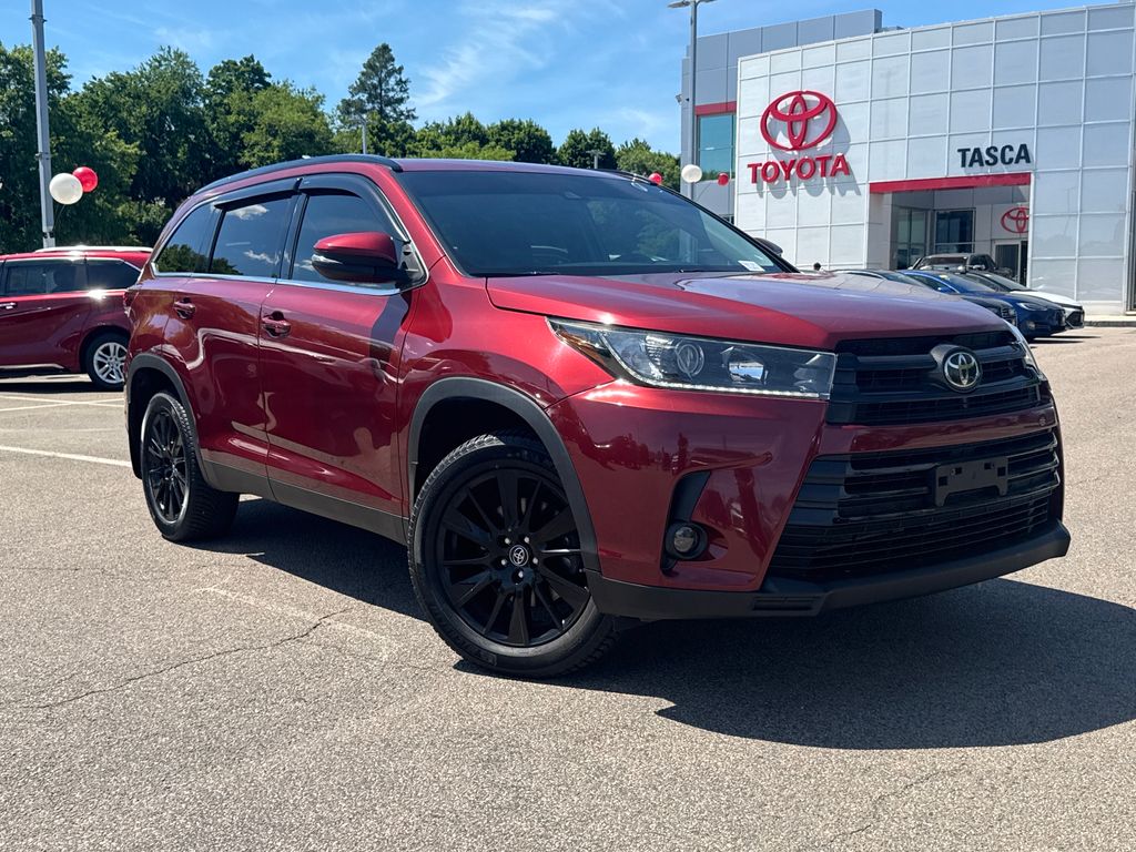 Salsa Red Pearl 2019 Toyota Highlander SE AWD SUV / Crossover All-Wheel Drive 8-Speed Automatic