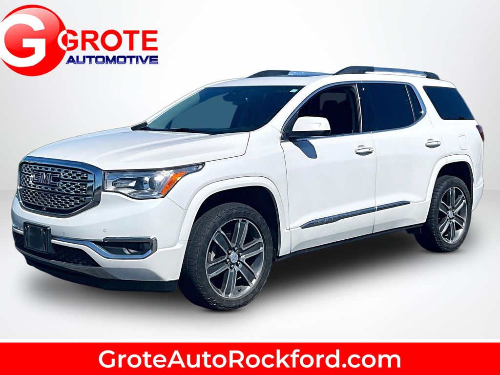 White Frost Tricoat 2019 GMC Acadia SUV / Crossover Four-Wheel Drive 6-Speed Automatic
