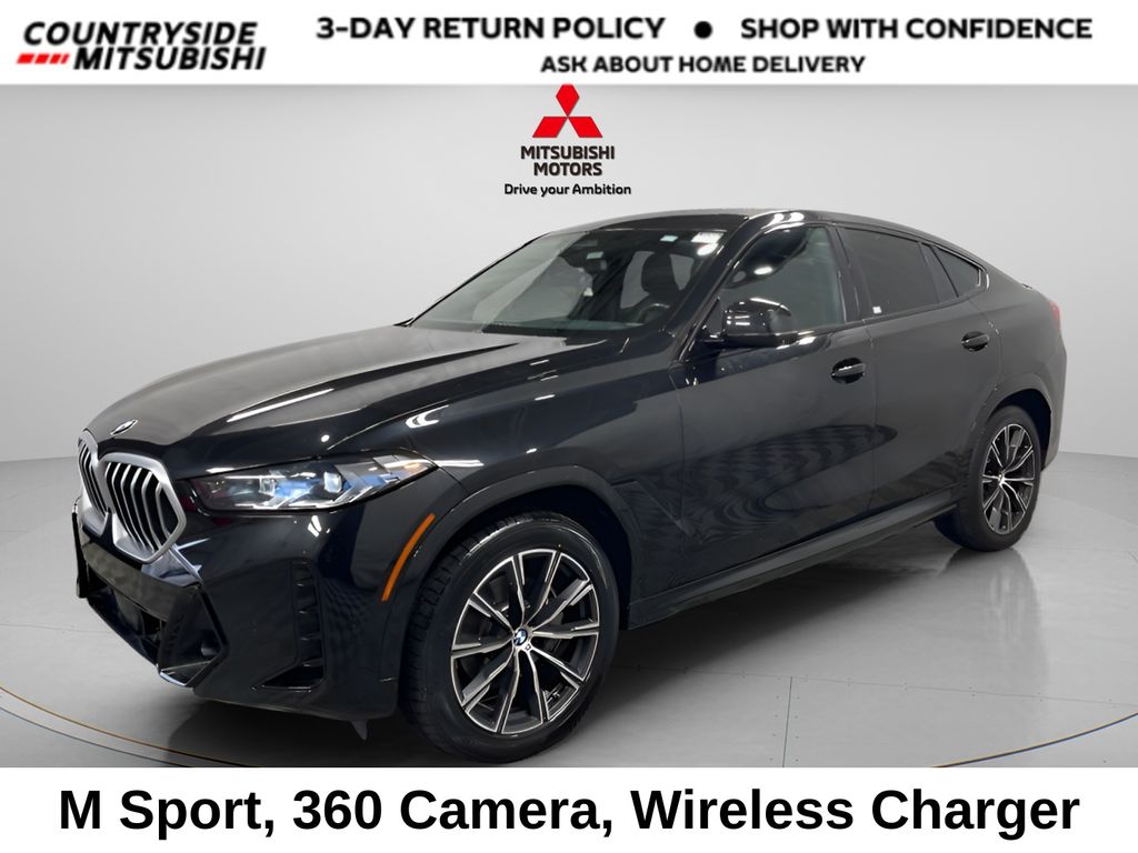 Black Sapphire Metallic 2025 BMW X6 xDrive40i AWD SUV / Crossover All-Wheel Drive 8-Speed Automatic