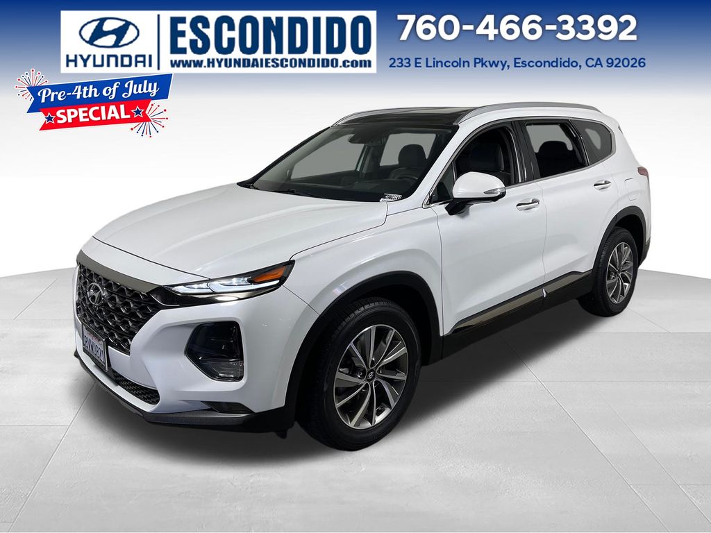 Quartz White 2020 Hyundai Santa Fe SUV / Crossover Front-Wheel Drive 8-Speed Automatic