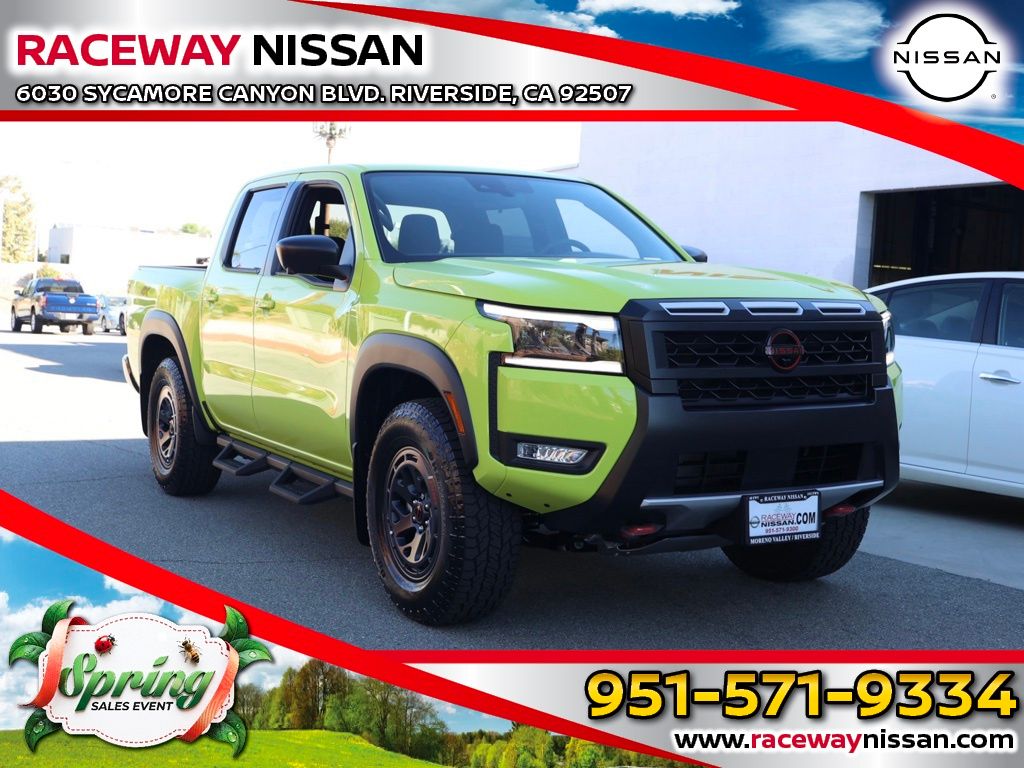 Citrus Strike 2026 Nissan Frontier PRO-4X Crew Cab 4WD Pickup Truck Four-Wheel Drive 9-Speed Automatic Overdrive