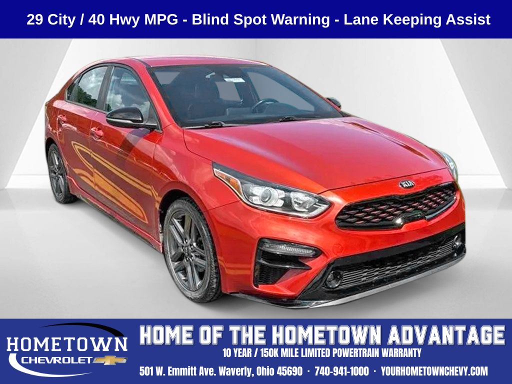 Fire Orange 2020 Kia Forte Sedan Front-Wheel Drive Continuously Variable Transmission