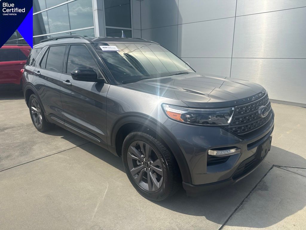 Carbonized Gray Metallic 2022 Ford Explorer SUV / Crossover Rear-Wheel Drive Automatic