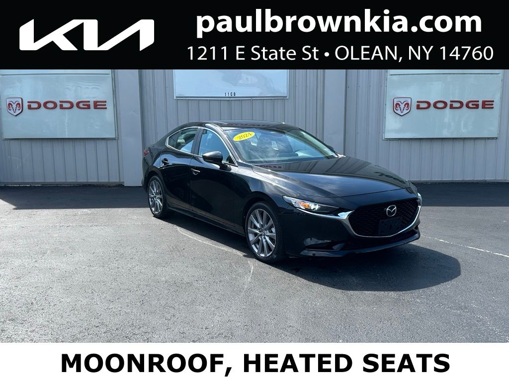 Jet Black Mica 2024 Mazda MAZDA3 2.5 S Preferred Sedan FWD Sedan Front-Wheel Drive 6-Speed Automatic