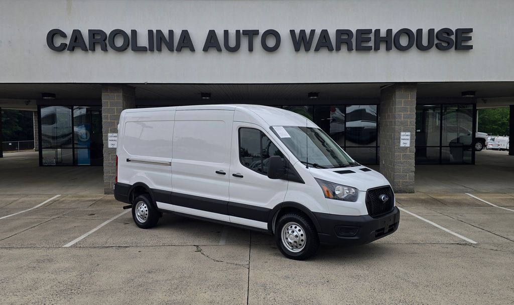 Oxford White 2023 Ford Transit Cargo 250 Medium Roof AWD Van All-Wheel Drive