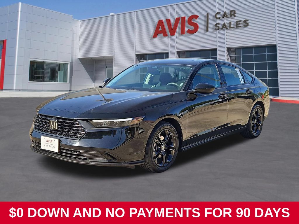 Black 2025 Honda Accord Sedan Front-Wheel Drive Continuously Variable Transmission