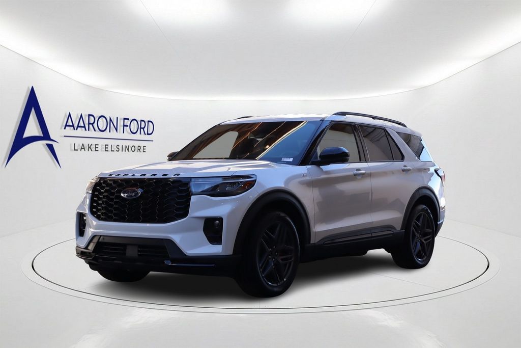 White Metallic 2025 Ford Explorer SUV / Crossover Rear-Wheel Drive Automatic
