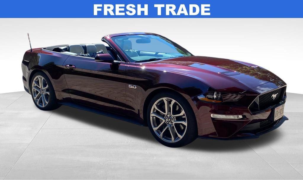 Red (Crimson) 2018 Ford Mustang Convertible Rear-Wheel Drive Automatic