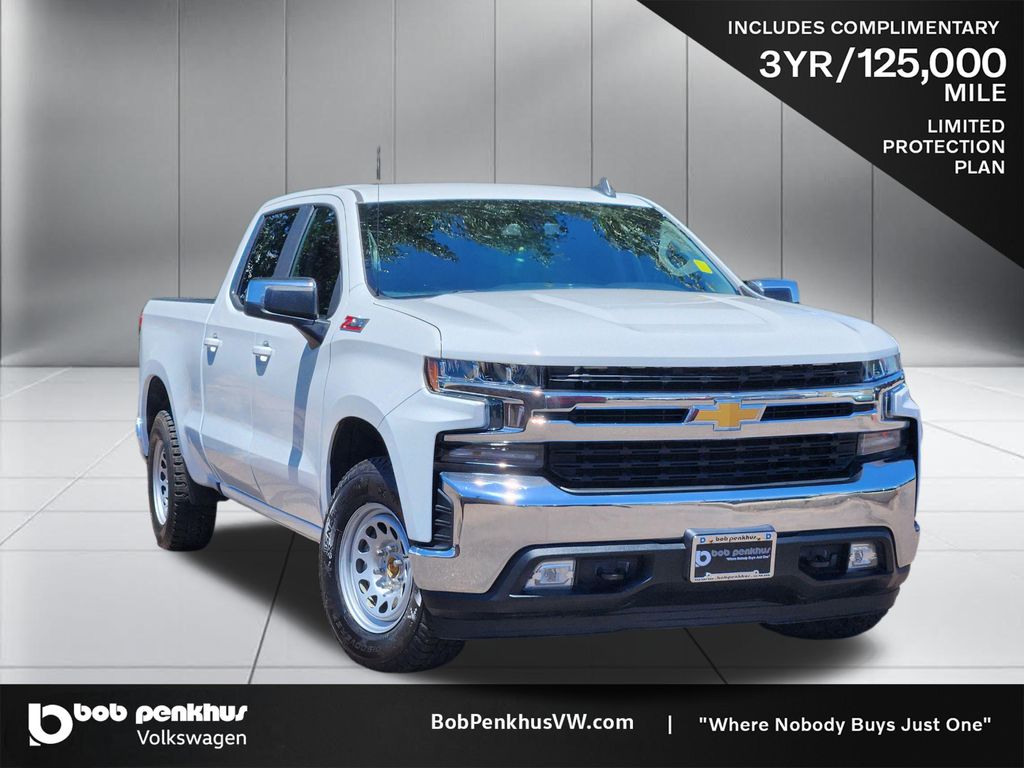 White 2020 Chevrolet Silverado 1500 Pickup Truck Four-Wheel Drive 8-Speed Automatic