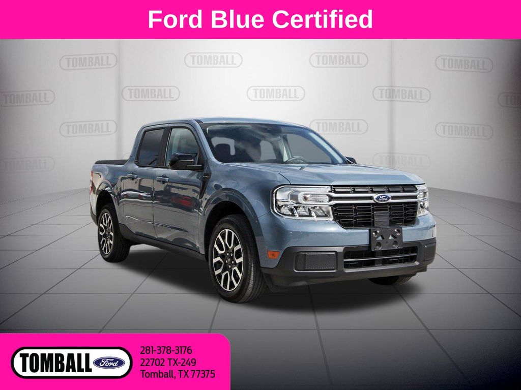 Blue (Azure Gray Metallic) 2024 Ford Maverick Pickup Truck Front-Wheel Drive Continuously Variable Transmission