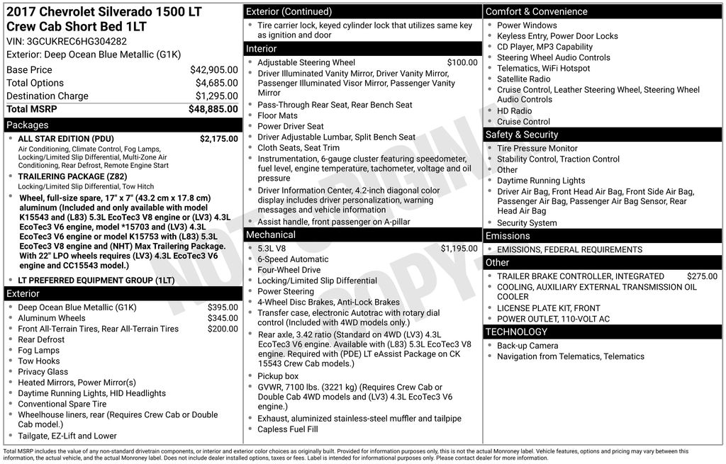 2017 Chevrolet Silverado 1500 LT