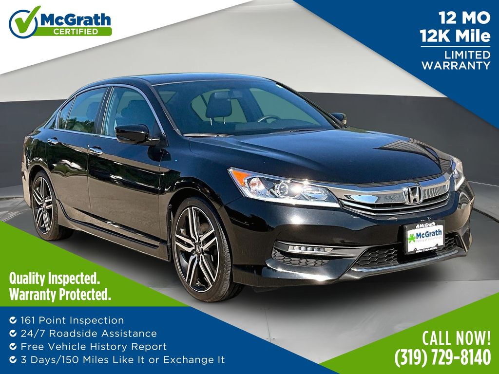 Crystal Black Pearl 2017 Honda Accord Sedan Front-Wheel Drive Continuously Variable Transmission