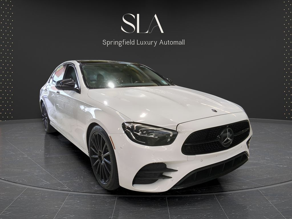 White 2021 Mercedes-Benz E-Class Sedan All-Wheel Drive 9-Speed Automatic