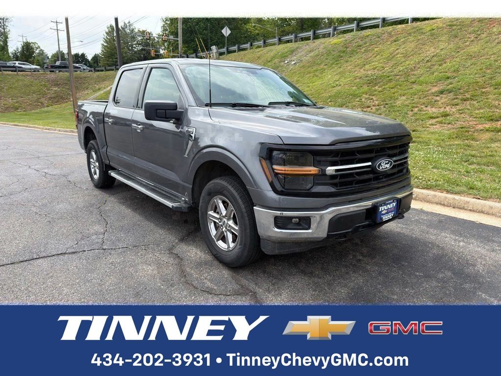 Gray Metallic 2025 Ford F-150 XLT SuperCrew 4WD Pickup Truck Four-Wheel Drive Automatic