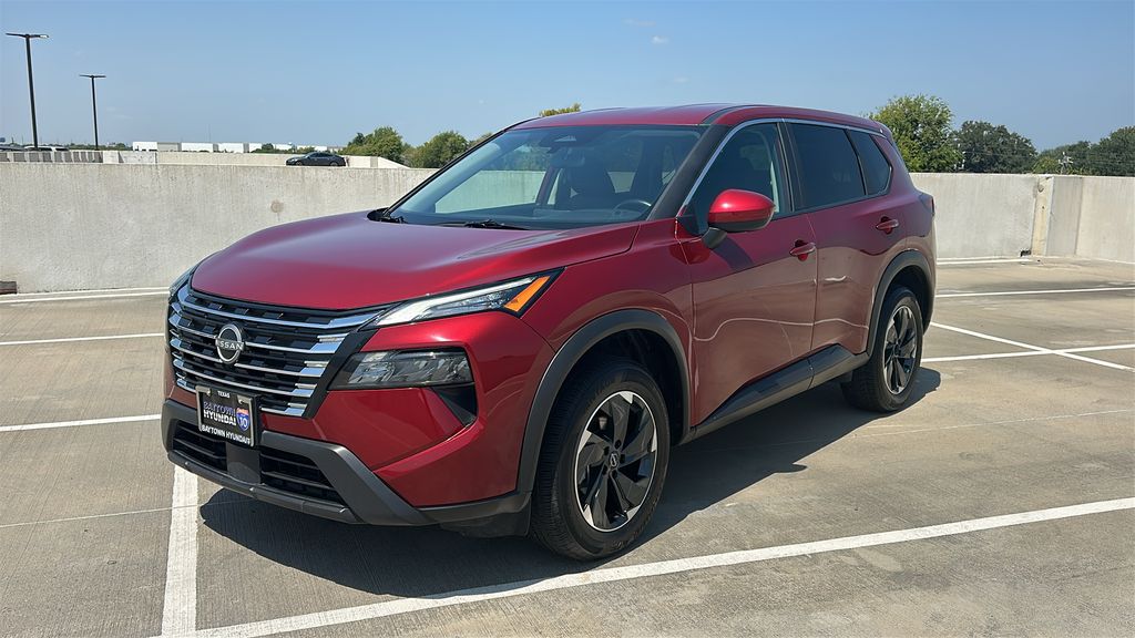 2025 Nissan Rogue SV Red at South Houston Nissan