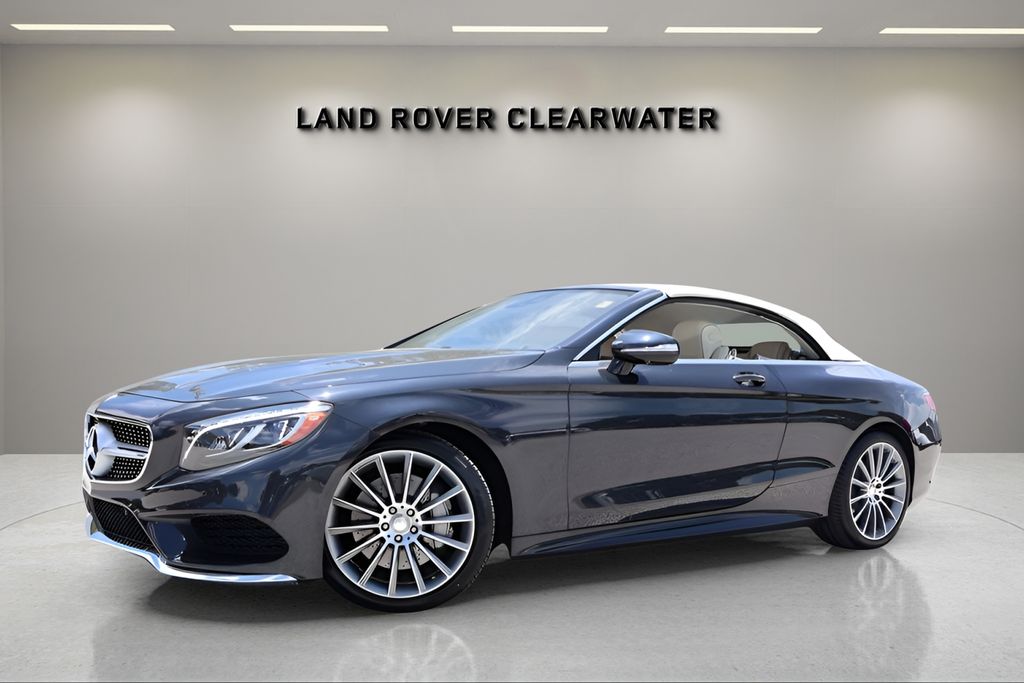 Anthracite Blue Metallic 2017 Mercedes-Benz S-Class Convertible Rear-Wheel Drive 9-Speed Automatic