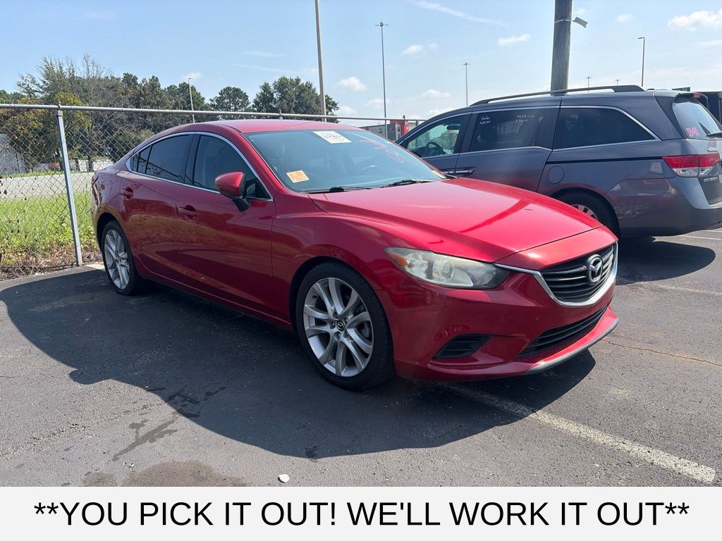 Red Metallic 2014 Mazda MAZDA6 Sedan Front-Wheel Drive 6-Speed Automatic