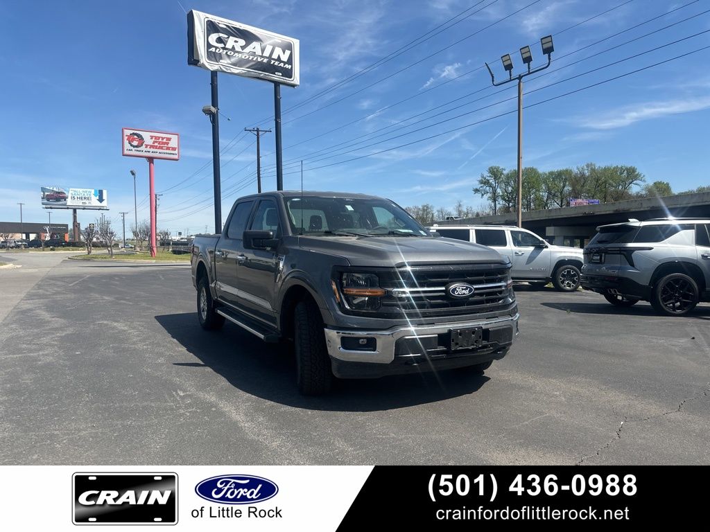 Gray Metallic 2025 Ford F-150 Pickup Truck Four-Wheel Drive Automatic