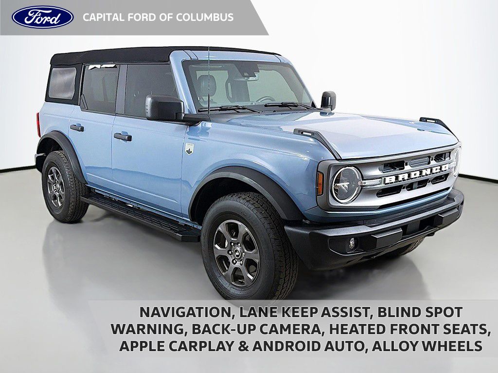 Blue (Azure Gray Metallic Tri-Coat) 2024 Ford Bronco SUV / Crossover Four-Wheel Drive Automatic