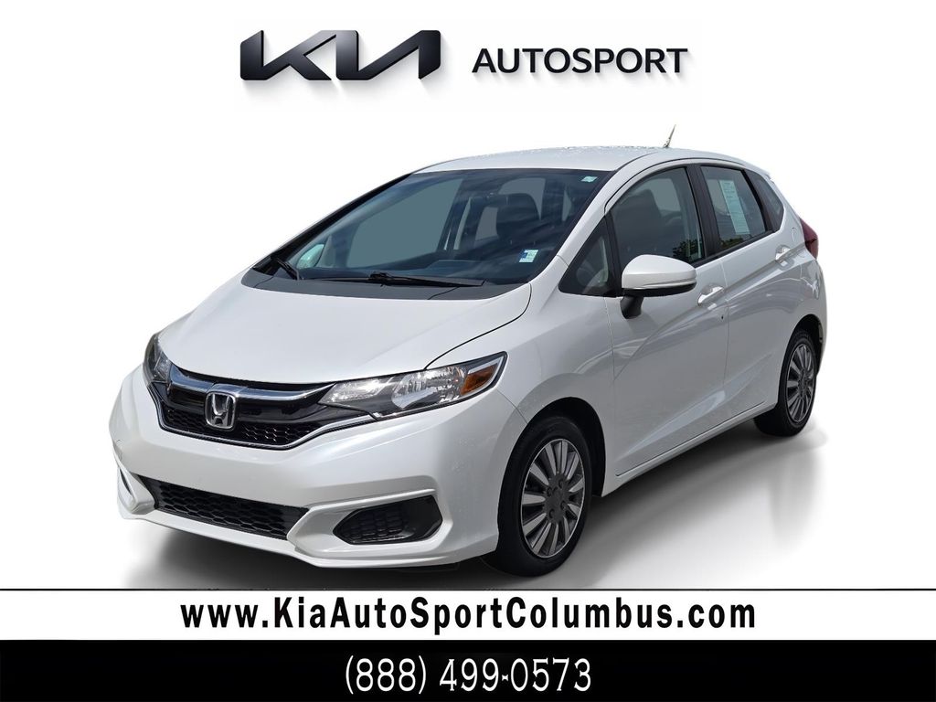 White 2019 Honda Fit LX FWD Hatchback Front-Wheel Drive Continuously Variable Transmission