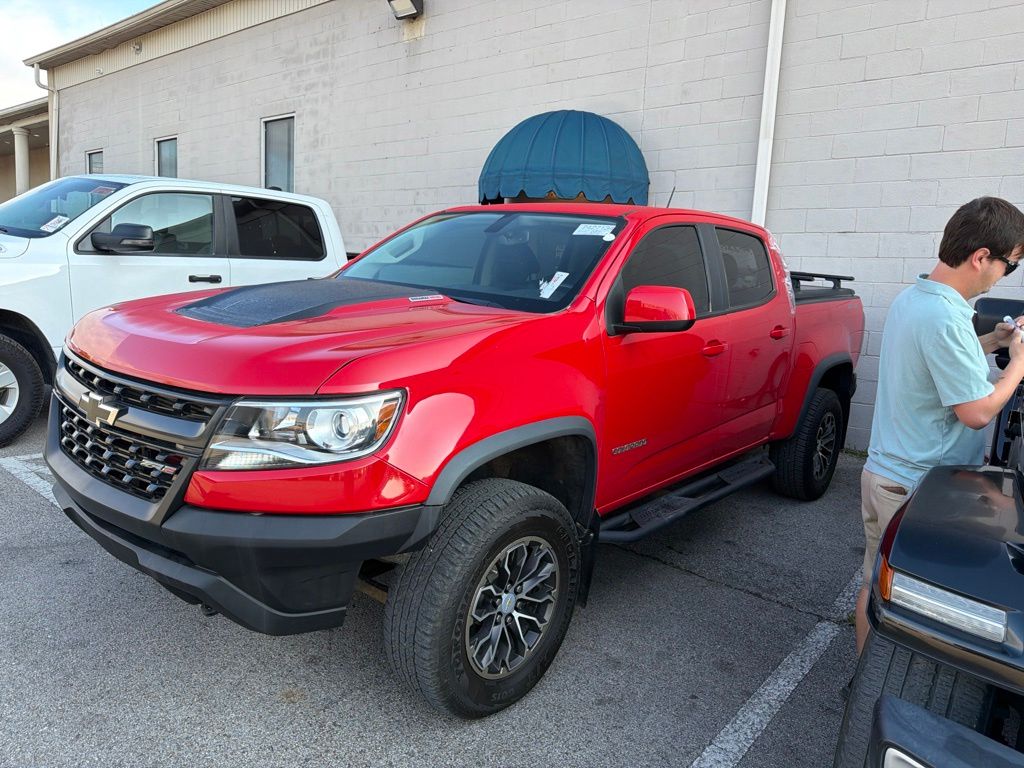 Red Hot 2019 Chevrolet Colorado Pickup Truck Four-Wheel Drive 6-Speed Automatic