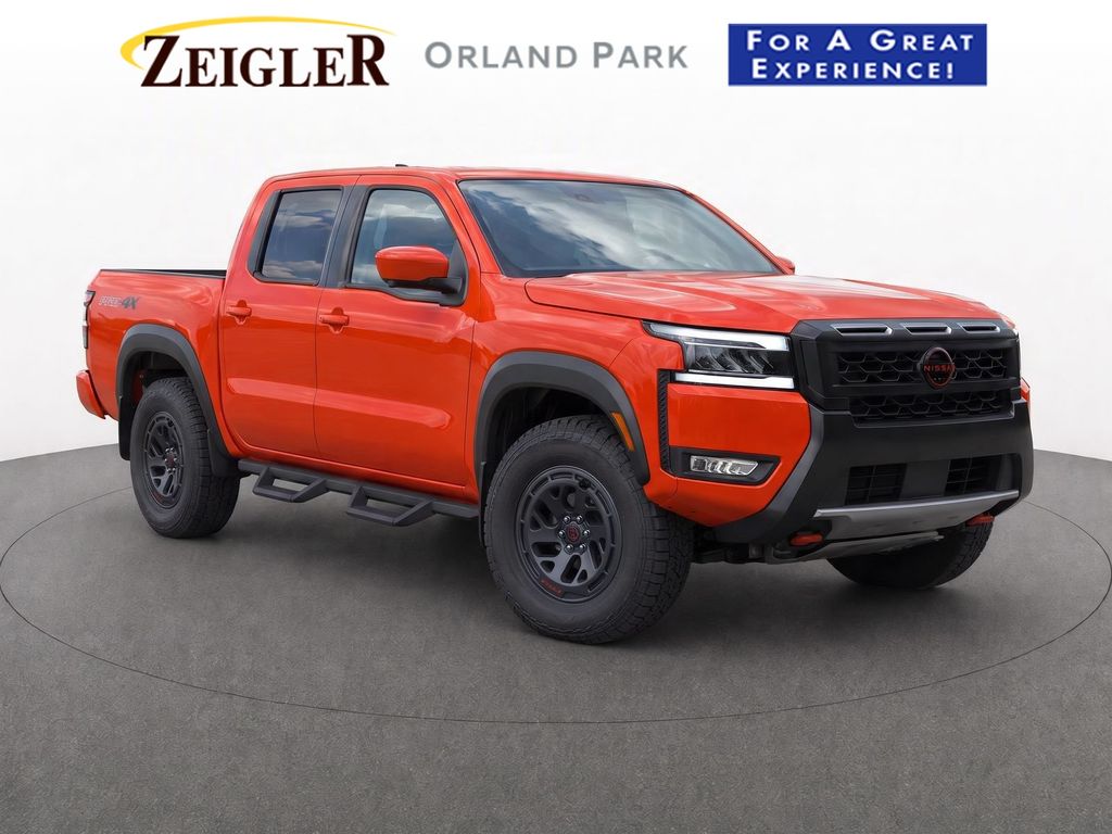 Afterburn Orange 2025 Nissan Frontier Pickup Truck Four-Wheel Drive 9-Speed Automatic Overdrive