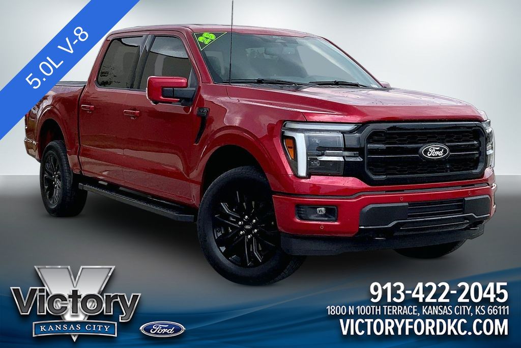 Rapid Red Metallic Tinted Clearcoat 2025 Ford F-150 Pickup Truck Four-Wheel Drive Automatic